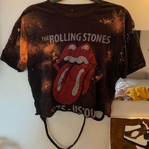 custom Rolling stones graphic t shirt